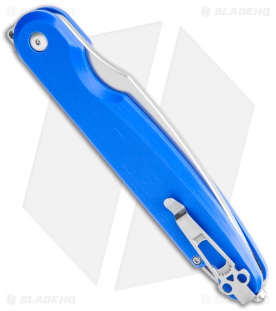Daggerr Knives Parrot Liner Lock Flipper Knife Blue G10 (4.75" Stonewash)
