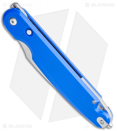 Daggerr Knives Parrot Liner Lock Flipper Knife Blue G10 (4.75" Stonewash)