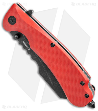 Daggerr Knives Rhino Liner Lock Knife Red G-10 (3.9" Black SW) 