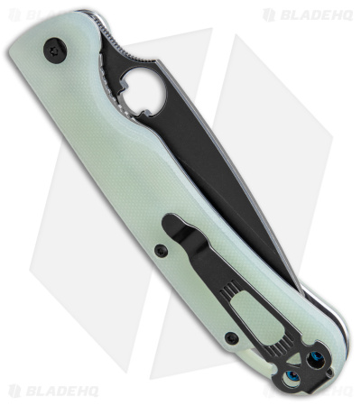 Daggerr Knives Zhalo Liner Lock Knife Jade G-10 (3.9" Black Stonewash D2) 