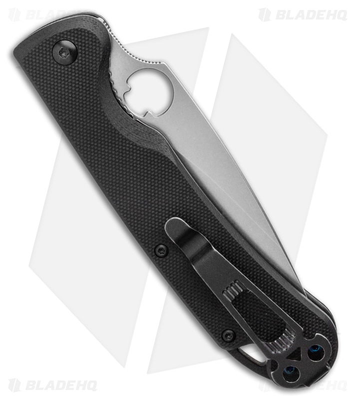 Daggerr Knives Zhalo Liner Lock Knife Black G-10 (3.9" Stonewash D2) FM02-2BK
