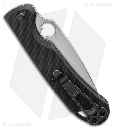 Daggerr Knives Zhalo Liner Lock Knife Black G-10 (3.9" Stonewash D2) FM02-2BK