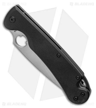 Daggerr Knives Zhalo Liner Lock Knife Black G-10 (3.9" Stonewash D2) FM02-2BK