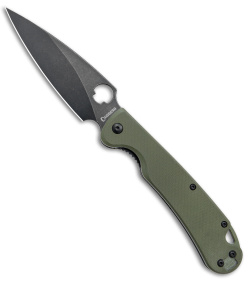 Daggerr Knives Zhalo Liner Lock Knife OD Green G-10 (3.9" Black SW)