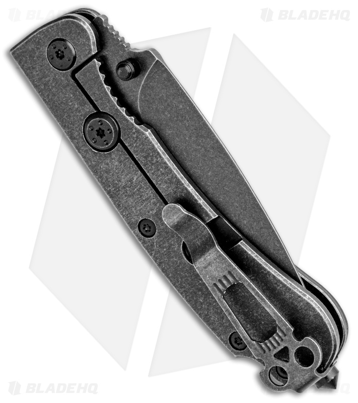 Daggerr Knives Urban 2 Frame Lock Knife Black G-10 (3.5" Blackwash D2) U2BW