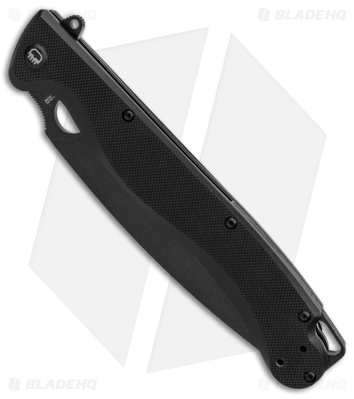 Daggerr Knives Vendetta Liner Lock Knife Black G-10 (5" Black Stonewash)