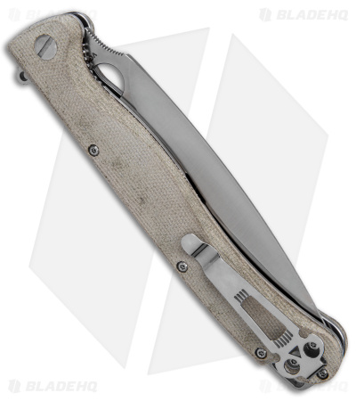 Daggerr Knives Vendetta Frame Lock Knife Olive Green Micarta (5" Satin)