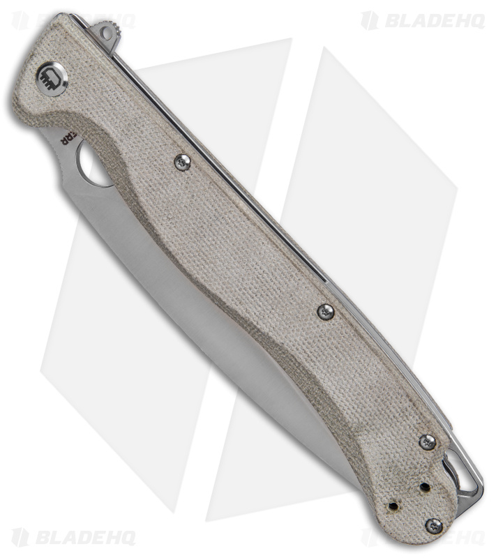 Daggerr Knives Vendetta Frame Lock Knife Olive Green Micarta (5" Satin)