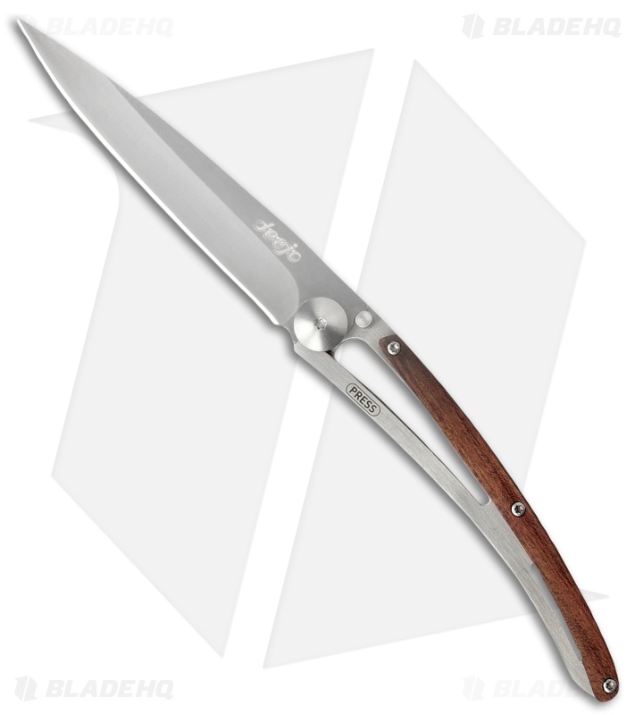 Deejo Wood 37g Ultra-Light Knife Rosewood (3.75" Satin)