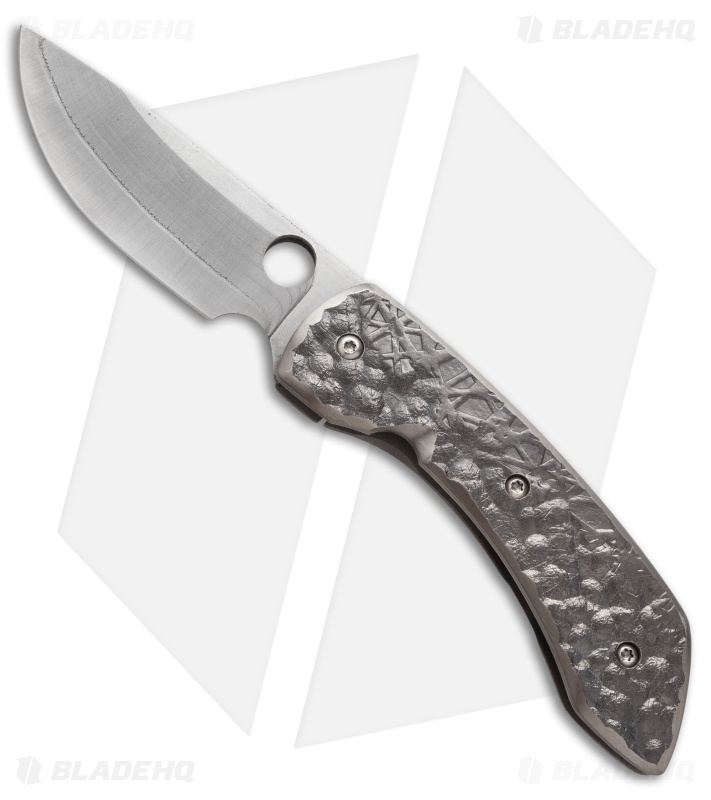 Deviant Blades Buffalo Frame Lock Knife Titanium (4" Satin)