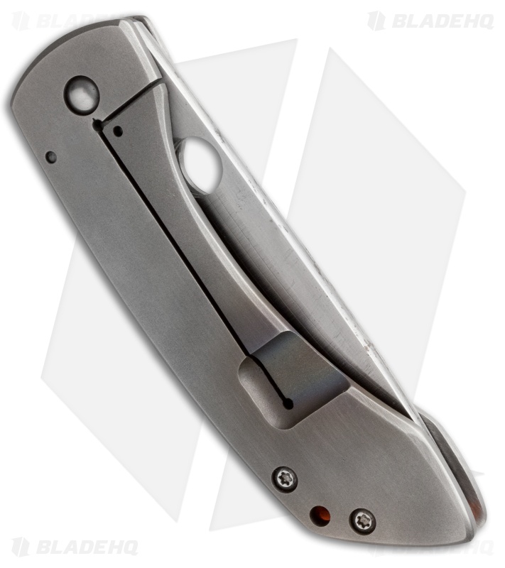 Deviant Blades Buffalo Frame Lock Knife Titanium (4" Satin)