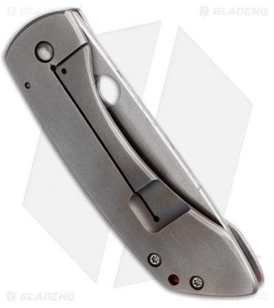 Deviant Blades Buffalo Frame Lock Knife Titanium (4" Satin)