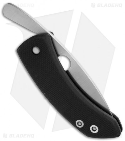 Deviant Blades Chinese Friction Folder Knife Black G-10 (3" Satin)