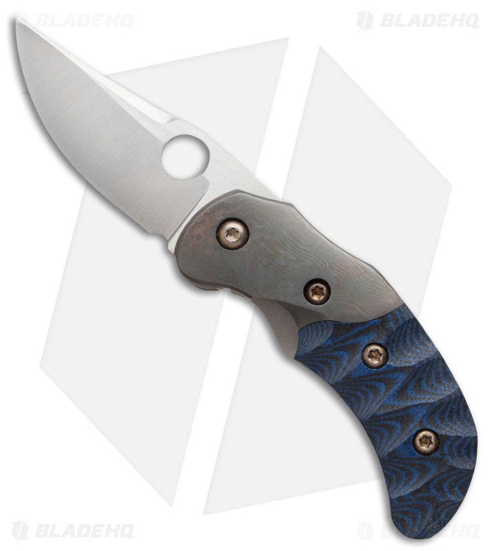Deviant Blades Tiny Frame Lock Knife G-10/Damascus (2.5" Satin)