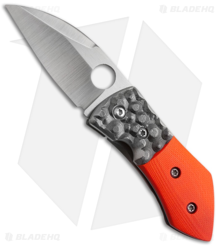 Deviant Blades U.N. Model Frame Lock Knife Orange G-10/Ti (2.625" Satin)