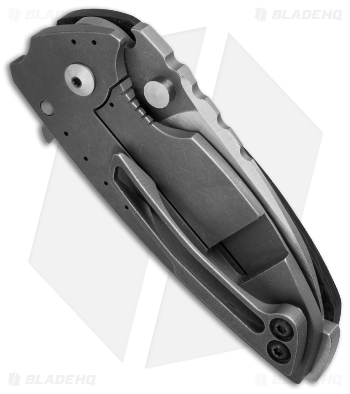 DireWare Custom Hyper-90 Flipper Knife Carbon Fiber/Titanium (3" Satin)