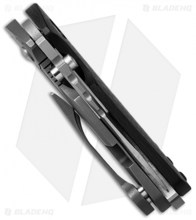 DireWare Custom Hyper-90 Flipper Knife Carbon Fiber/Titanium (3" Satin)
