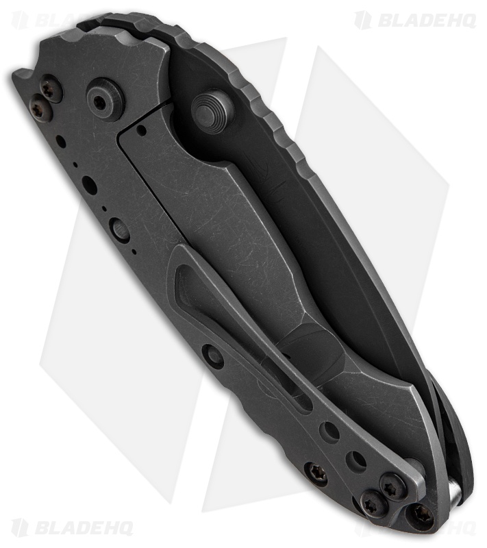 DireWare Custom Solo Tanto Folder Knife Carbon Fiber/Titanium (3.5" Black)