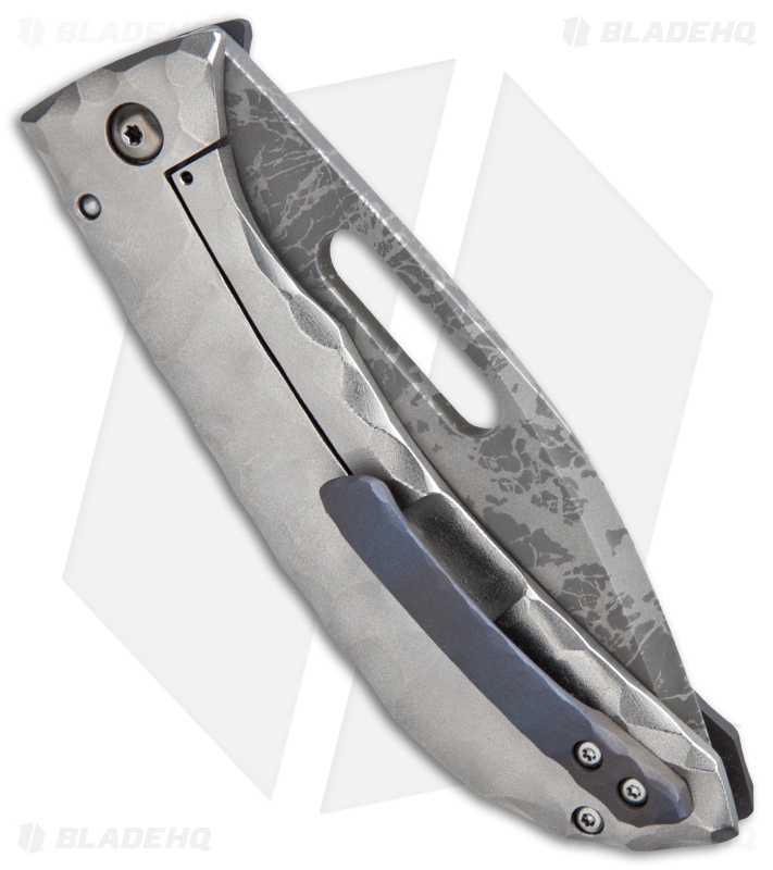 Doyle Knives Ti Frames Frame Lock Knife Heat Colored (3.875" Acid Wash)