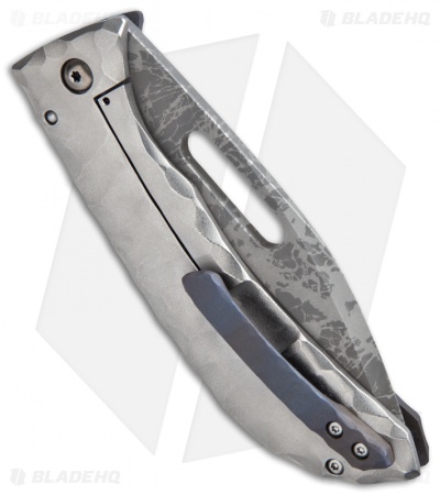 Doyle Knives Ti Frames Frame Lock Knife Heat Colored (3.875" Acid Wash)