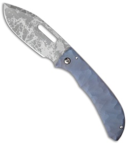 Doyle Knives Ti Frames Frame Lock Knife Heat Colored (3.875" Acid Wash)