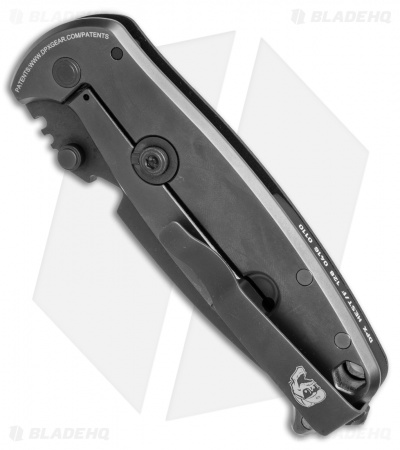 DPx HEST/F 2.0 Triple Black Left-Handed Knife G10/Ti (3.25" Black Serr)