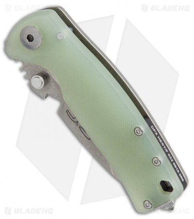 DPx Gear HEST/F Urban Frame Lock Knife Jade Green G-10 (2.9" Stonewash)