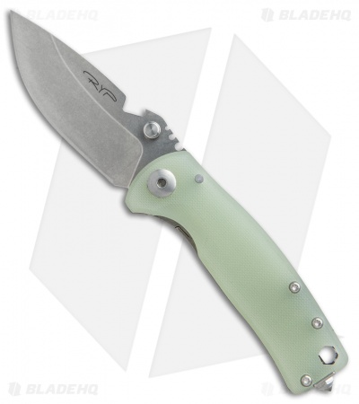 DPx Gear HEST/F Urban Frame Lock Knife Jade Green G-10 (2.9" Stonewash)