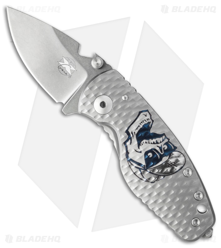 DPx Custom Shop HEAT/F Frame Lock Custom Knife 3D Ti (2.50" Stonewash)
