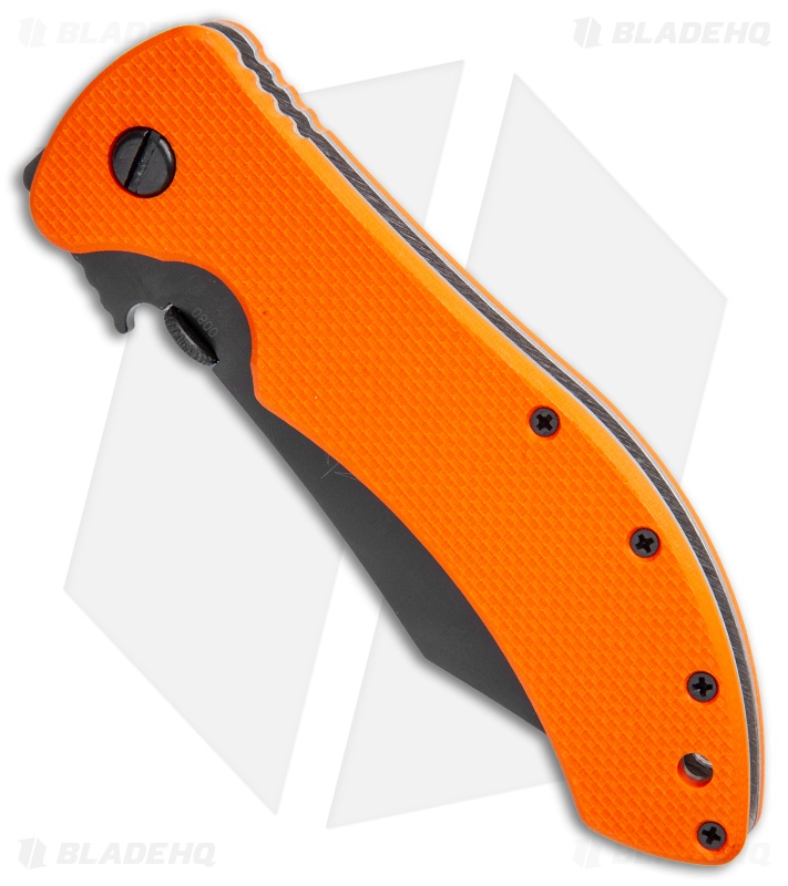 Emerson Market Skinner Liner Lock Knife Orange G-10 (3.9" Black) 