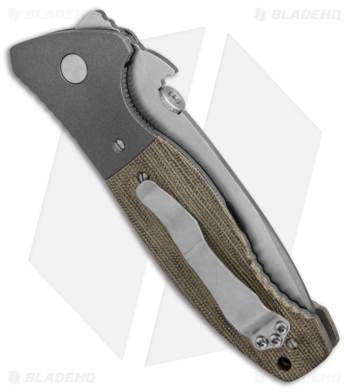Emerson Custom CQC-11 Liner Lock Knife Micarta/Ti (4" Satin)