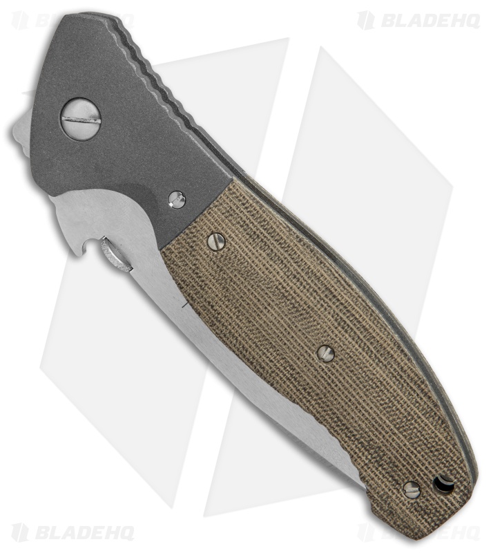 Emerson Custom CQC-11 Liner Lock Knife Micarta/Ti (4" Satin)