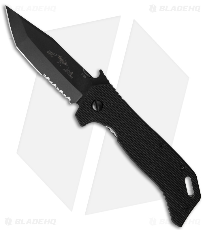 Emerson ETAK-B BTS Tactical Assault Knife (3.9" Black Serr)