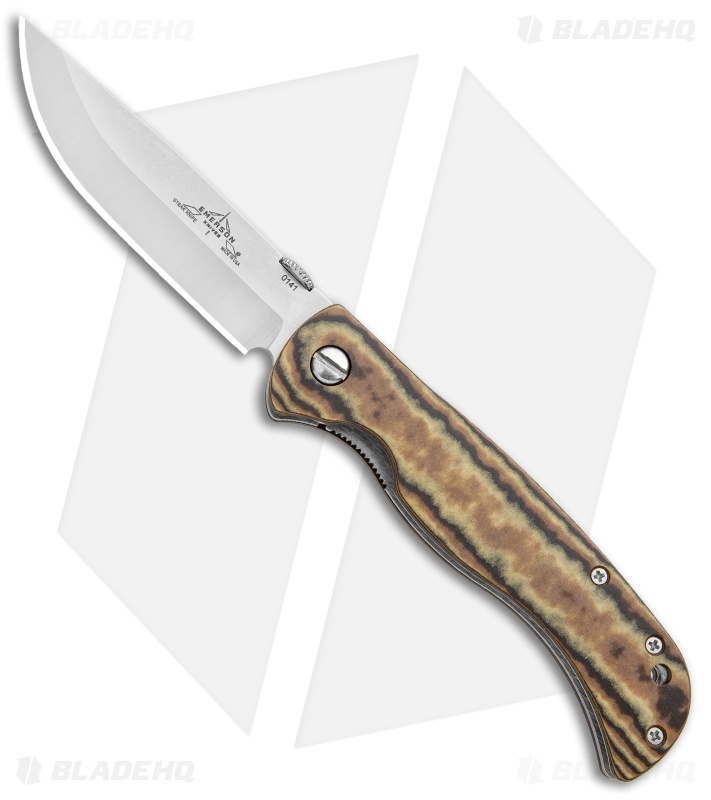 Emerson Carnivore Folding Steak Knife Liner Lock Maple Richlite (4" SW)