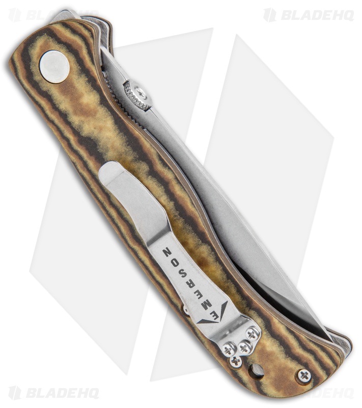 Emerson Carnivore Folding Steak Knife Liner Lock Maple Richlite (4" SW)