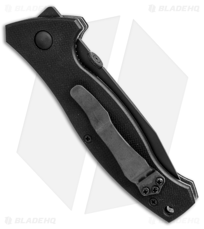 Vintage Emerson Specwar Tanto Liner Lock Knife Black G-10 (Black Serr) 2000