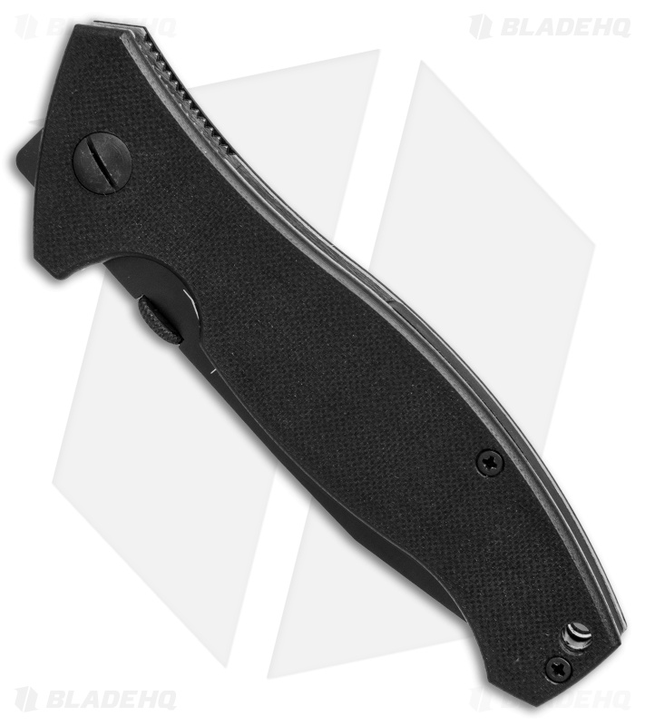 Vintage Emerson Specwar Tanto Liner Lock Knife Black G-10 (Black Serr) 2000