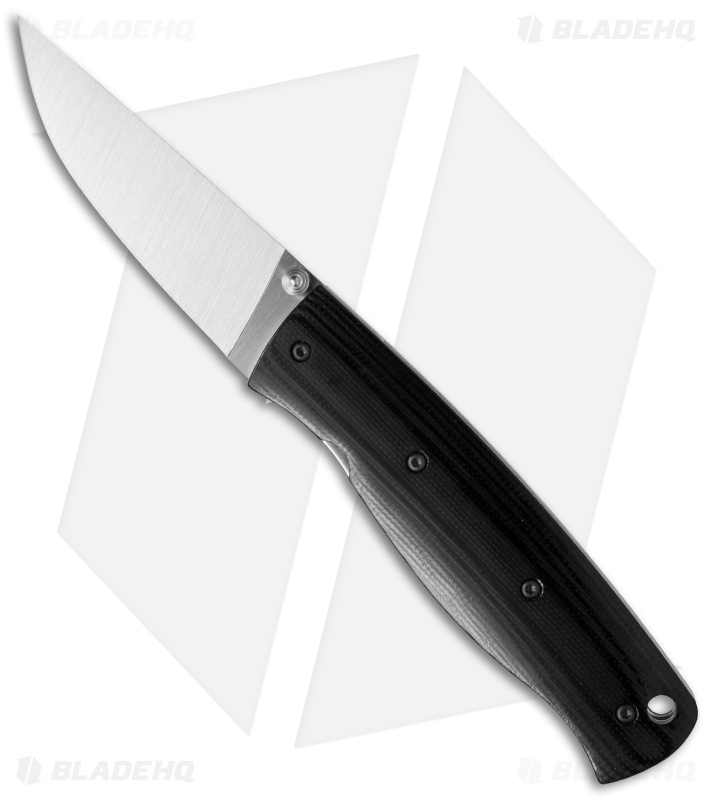 Brisa (EnZo) Birk 75 Linerlock Pocket Knife Black G-10 (3" Satin)