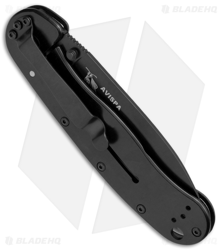 BRK Jeff Randall Avispa Frame Lock Knife Black (3.5" Black D2)