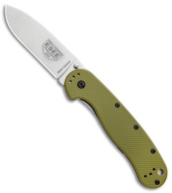 BRK Jeff Randall Avispa Frame Lock Knife OD Green (3.35" SK-5 Stonewash)