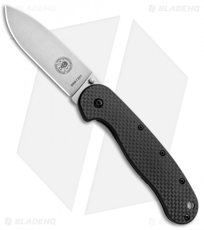 BRK Jeff Randall Avispa Frame Lock Knife Black G-10/Carbon Fiber (3.5" SW D2)