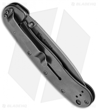 BRK Jeff Randall Avispa Frame Lock Knife Black (3.5" Stonewash D2)