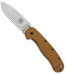 BRK Jeff Randall Avispa Frame Lock Knife Coyote Brown (3.5" Stonewash D2)