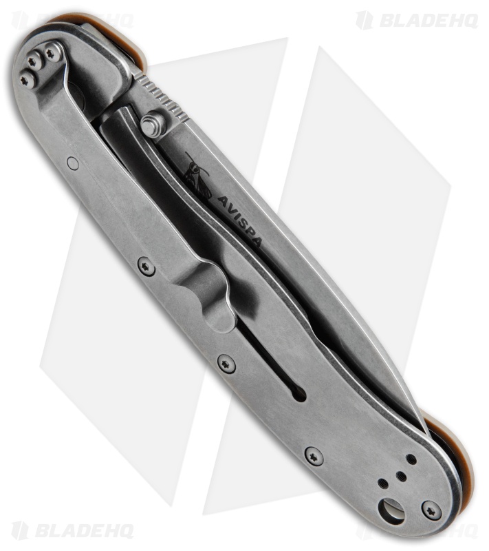 BRK Jeff Randall Avispa Frame Lock Knife Coyote Brown (3.5" Stonewash D2)