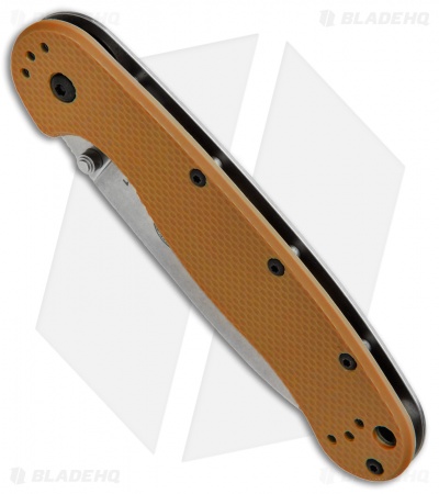 BRK Jeff Randall Avispa Frame Lock Knife Coyote Brown (3.5" Stonewash D2)