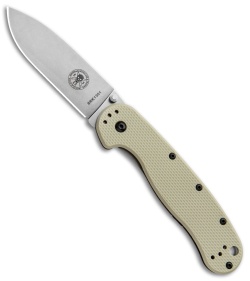 BRK Jeff Randall Avispa Frame Lock Knife Desert Tan (3.5" Stonewash D2)