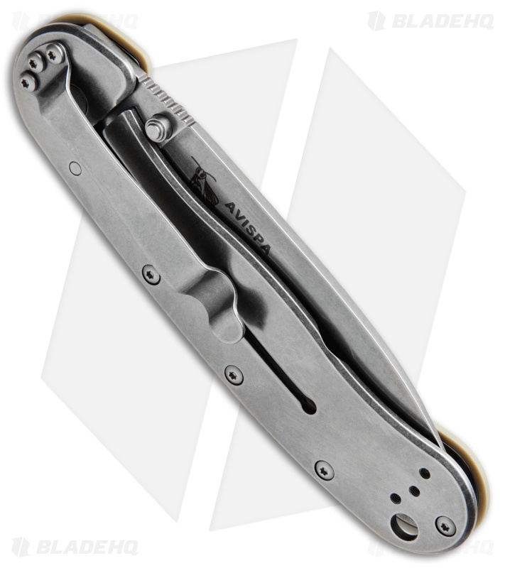 BRK Jeff Randall Avispa Frame Lock Knife Desert Tan (3.5" Stonewash D2)