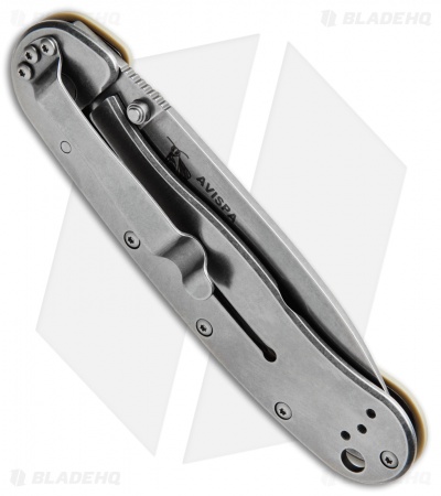 BRK Jeff Randall Avispa Frame Lock Knife Desert Tan (3.5" Stonewash D2)