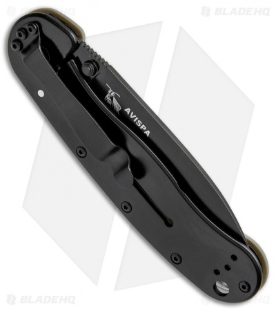 BRK Jeff Randall Avispa Frame Lock Knife OD Green (3.5" Black D2)
