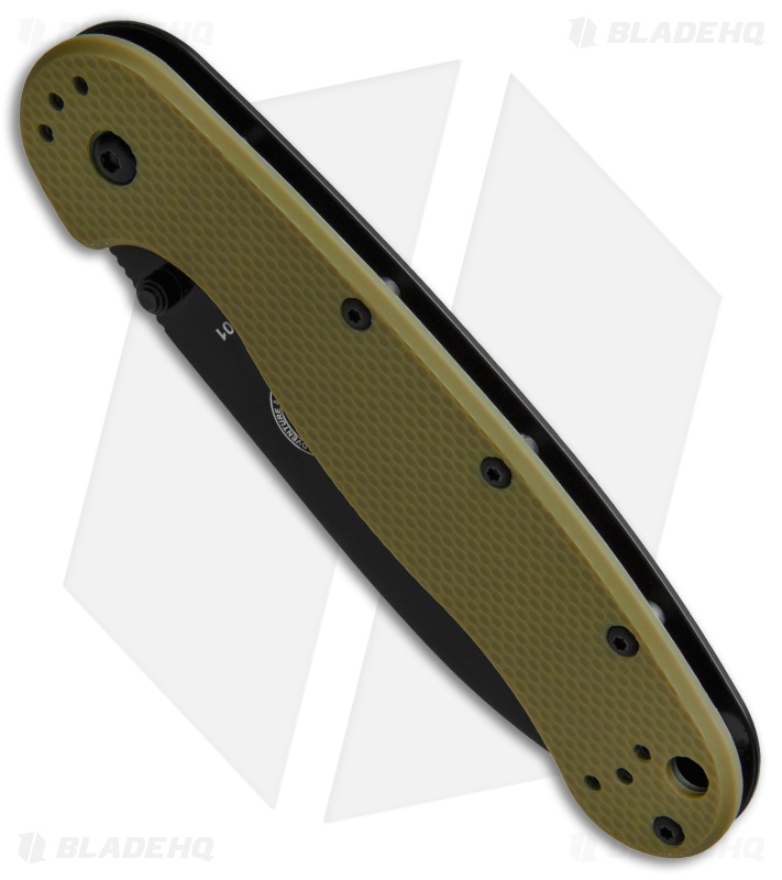 BRK Jeff Randall Avispa Frame Lock Knife OD Green (3.5" Black D2)